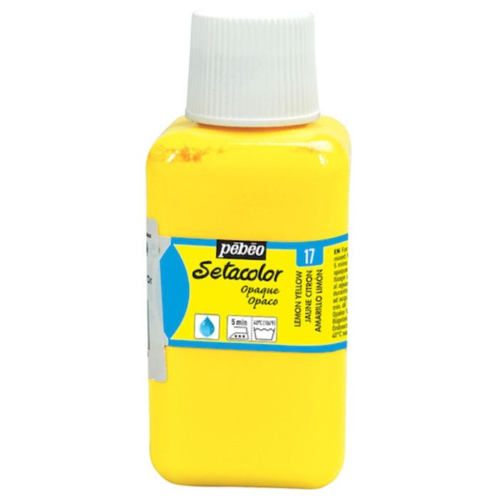 Pebeo　布用水性アクリル絵具セタカラー不透明　250ml　レモンイエロー