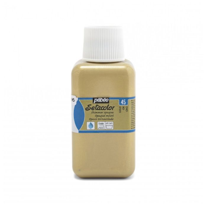 Pebeo　布用水性アクリル絵具セタカラー不透明　250ml　ゴールド