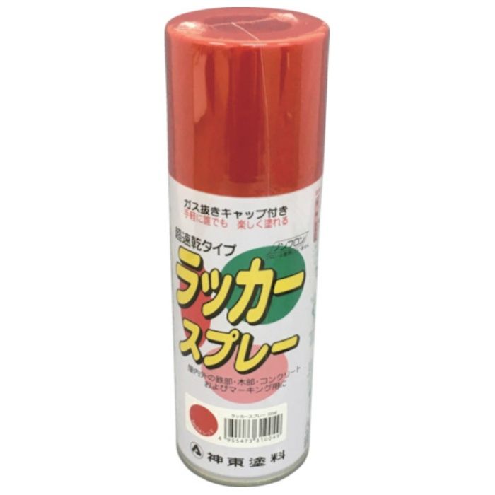 シントー　ラッカースプレー　レッド　300ML