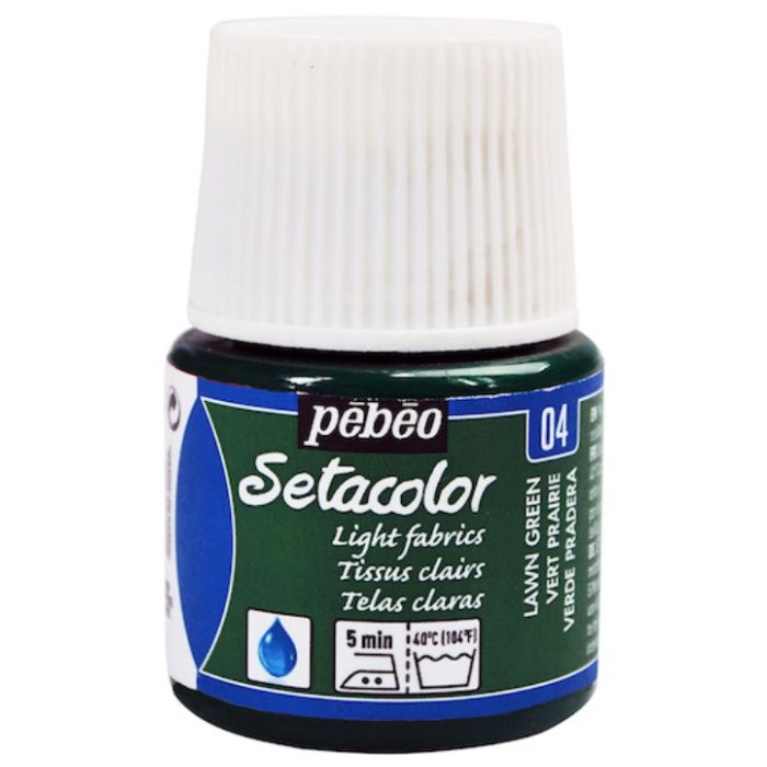 Pebeo　布用水性アクリル絵具セタカラー透明色　45ml　ローングリーン