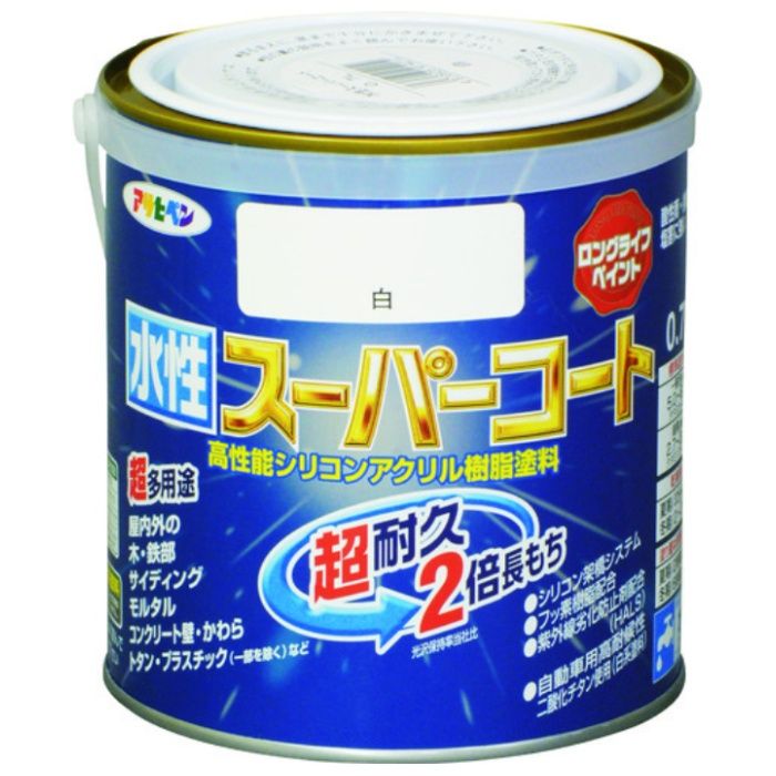アサヒペン　水性スーパーコート　0.7L　白