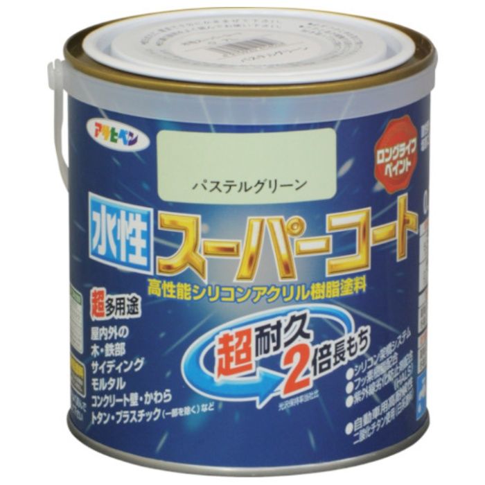 アサヒペン　水性スーパーコート　0.7L　パステルグリーン