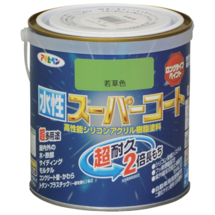 アサヒペン　水性スーパーコート　0.7L　若草色