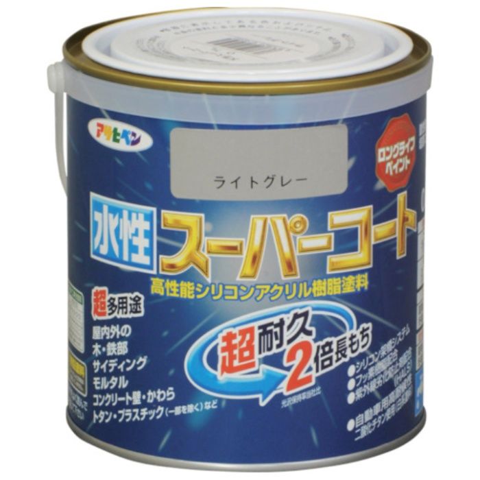 アサヒペン　水性スーパーコート　0.7L　ライトグレー