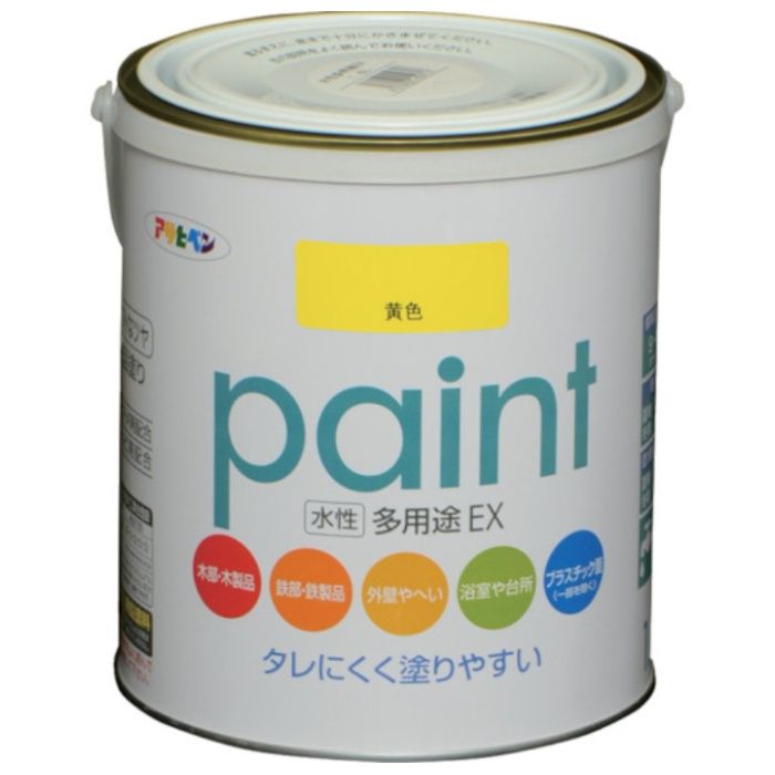 アサヒペン　水性多用途EX　1.6L　黄色