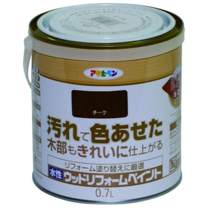 アサヒペン　水性ウッドリフォームペイント　0.7L　チーク