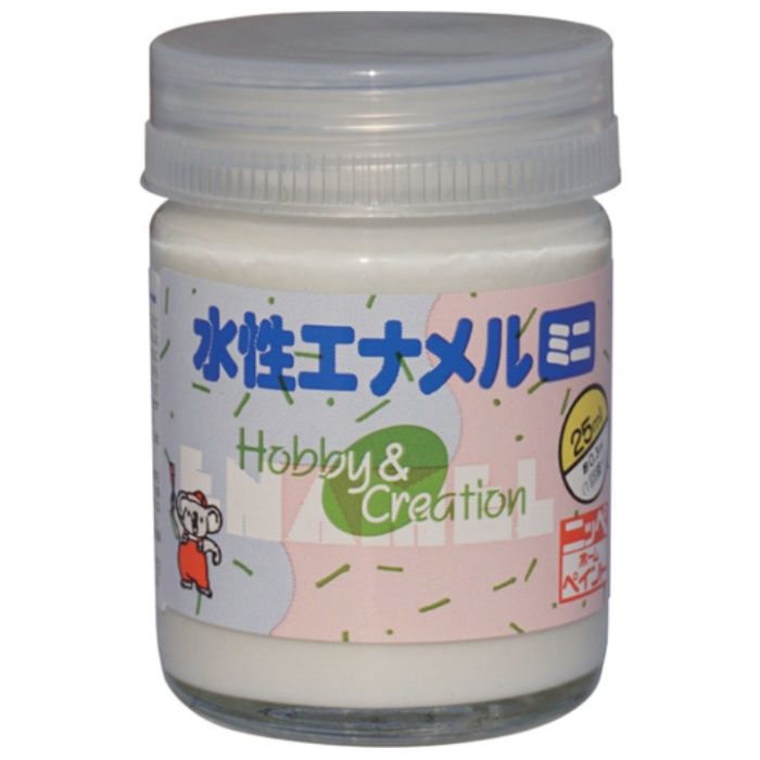 ニッぺ　水性エナメルミニ　25ml　透明クリヤー　HSB006-25