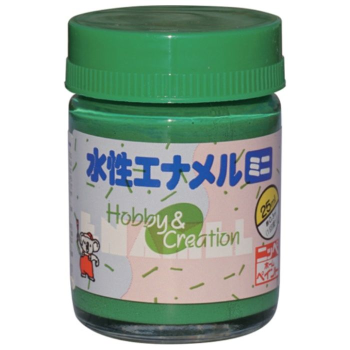 ニッぺ　水性エナメルミニ　25ml　グリーン　HSB012-25