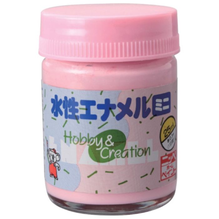 ニッぺ　水性エナメルミニ　25ml　パステルピンク　HSB015-25