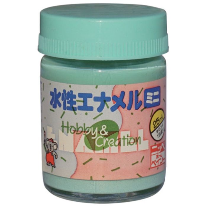 ニッぺ　水性エナメルミニ　25ml　パステルグリーン　HSB017-25