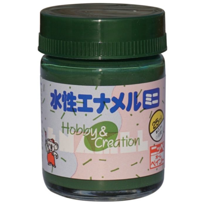 ニッぺ　水性エナメルミニ　25ml　ディープグリーン　HSB022-25