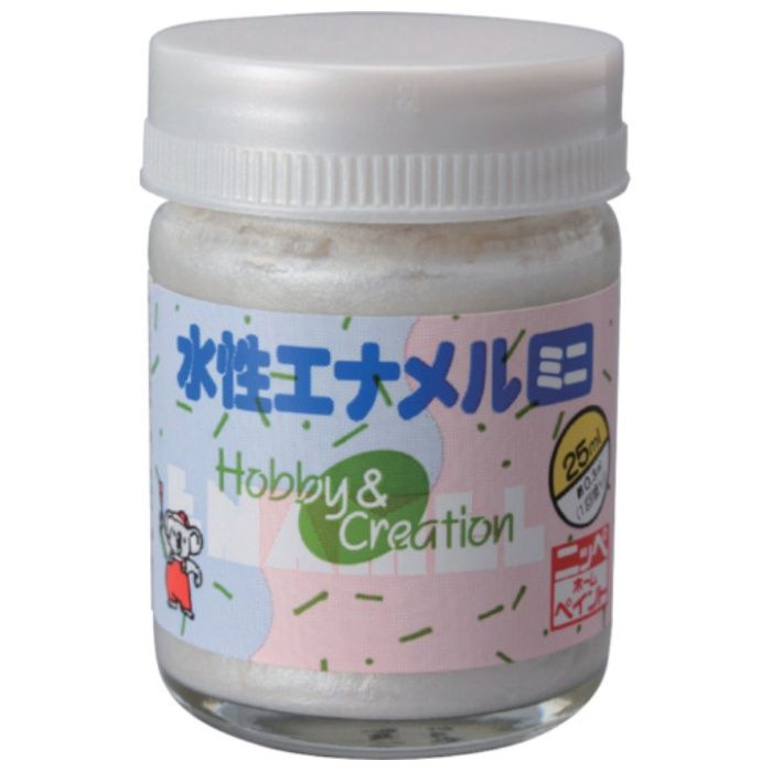 ニッぺ　水性エナメルミニ　25ml　パールシルバー　HSB029-25