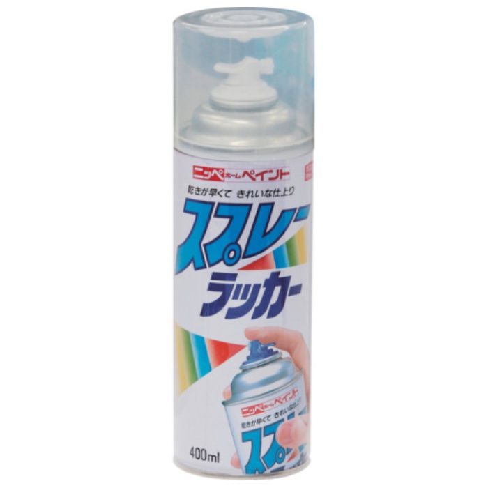 ニッぺ　スプレーラッカー　400ml　透明クリヤー　HPSC00