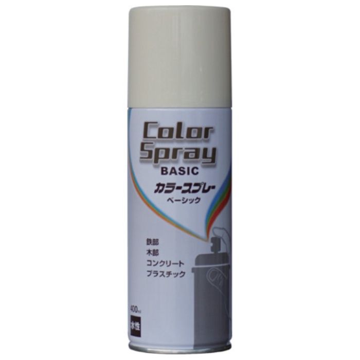 ニッぺ　水性カラースプレー　ベーシック　400ml　アイボリー　HKU006