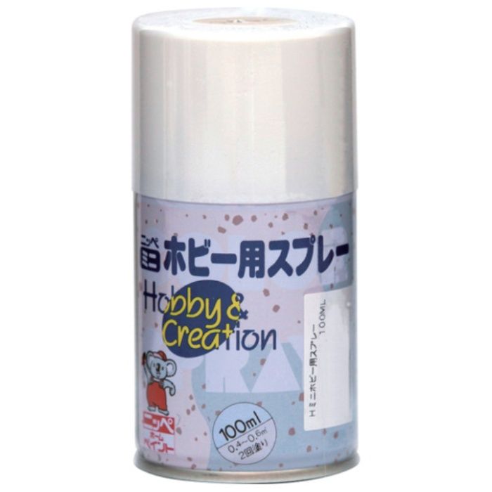 ニッぺ　ミニホビースプレー　100ml　つやなしホワイト　HR8202-100