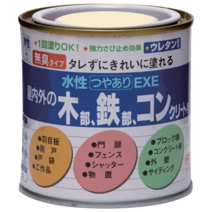 ニッぺ　水性つやありEXE　0.2L　アイボリー　HSU103-0.2