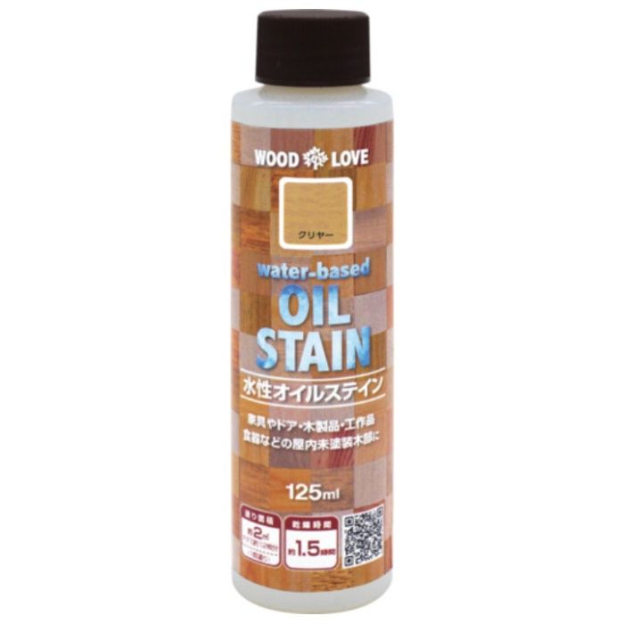ニッぺ　水性オイルステイン　125ML　クリヤー　300N051