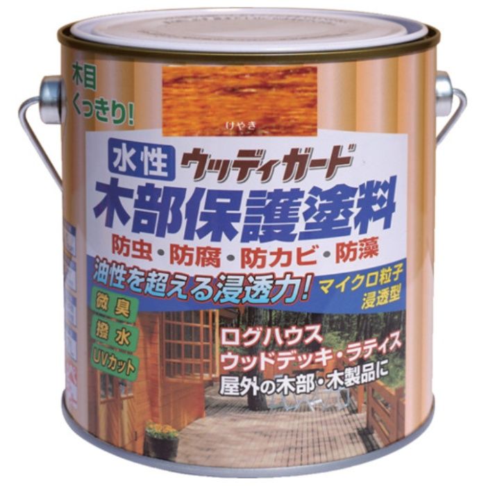 ニッぺ　水性ウッディガード　0.7L　けやき　HW203-0.7