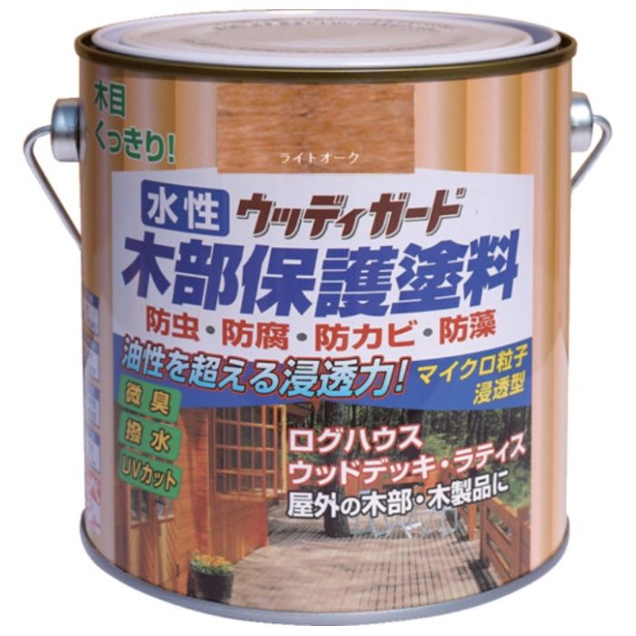 ニッぺ　水性ウッディガード　0.7L　ライトオーク　HW205-0.7