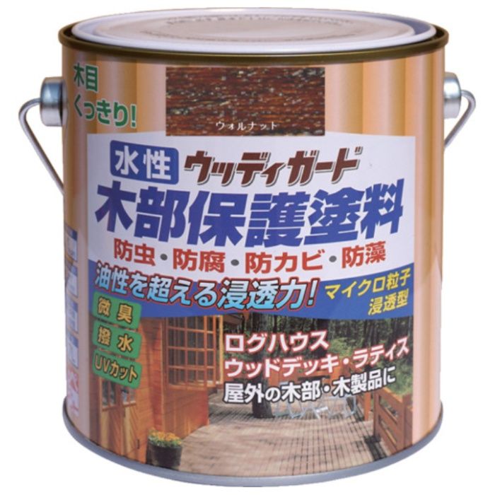ニッぺ　水性ウッディガード　0.7L　ウォルナット　HW209-0.7