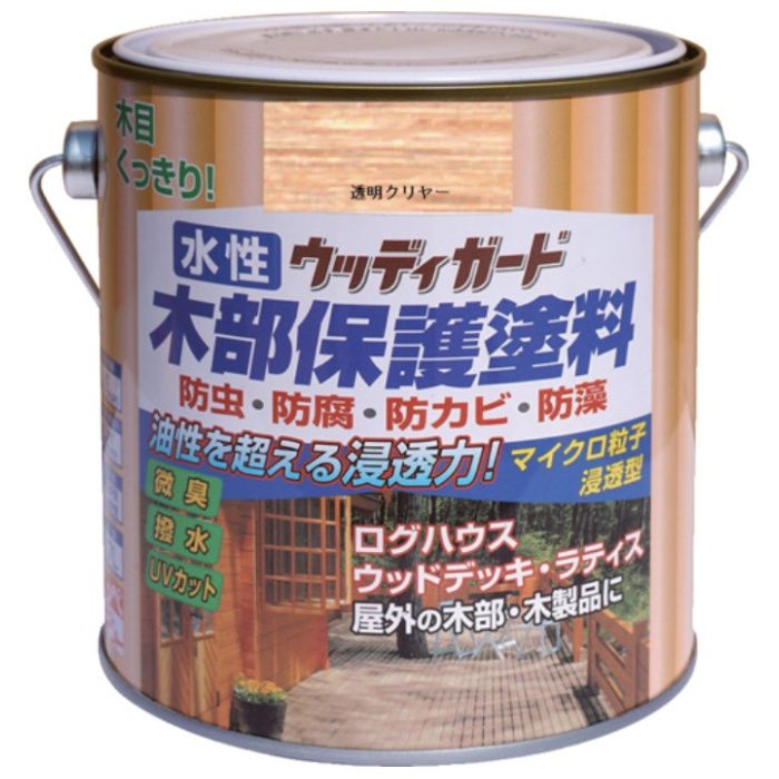 ニッぺ　水性ウッディガード　0.7L　透明クリヤー　HW213-0.7