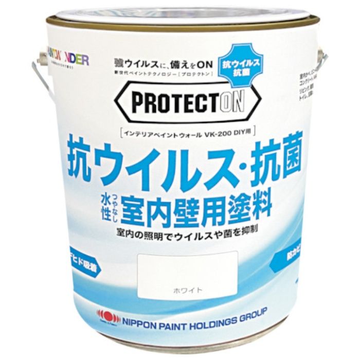 ニッぺ　塗料　PROTECTON　インテリアウォール　VK-200　DIY用　0.7L　シルバーグレイ