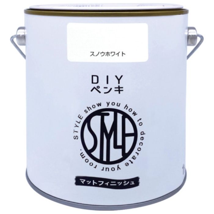 ニッぺ　DIYペンキ　マットフィニッシュ　スノウホワイト　1kg