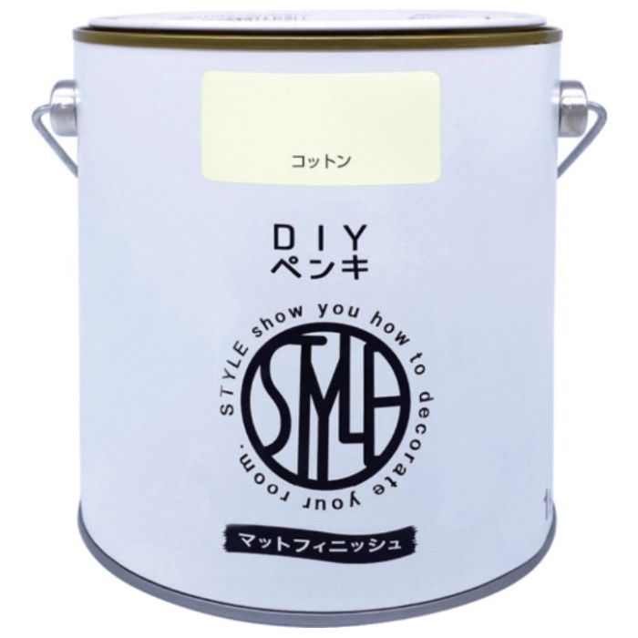 ニッぺ　DIYペンキ　マットフィニッシュ　コットン　1kg