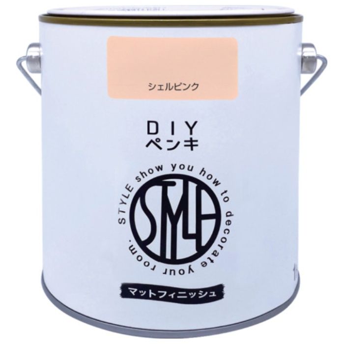 ニッぺ　DIYペンキ　マットフィニッシュ　シェルピンク　1kg