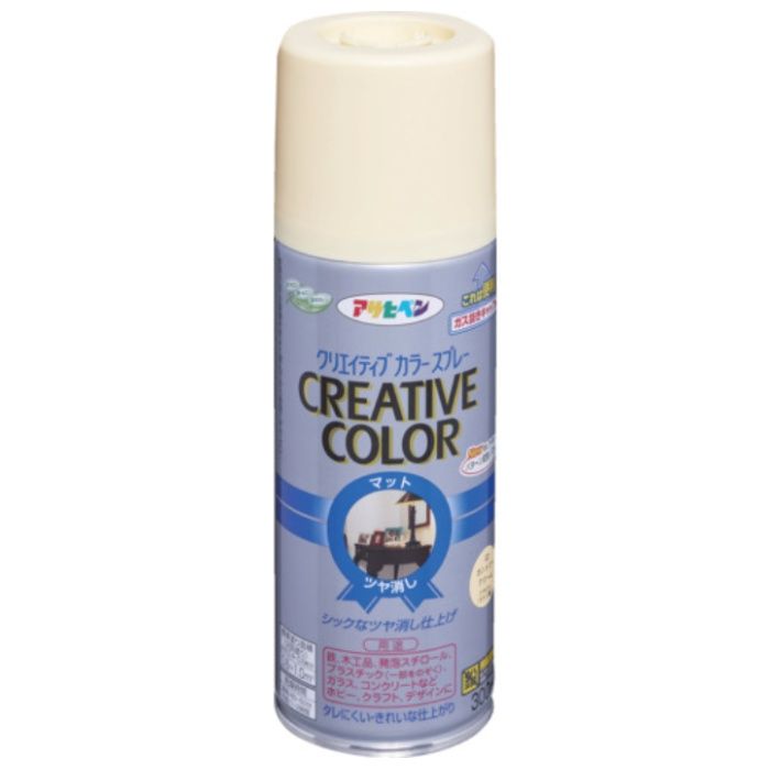 アサヒペン　クリエイティブカラースプレー　300ML　02カントリークリーム