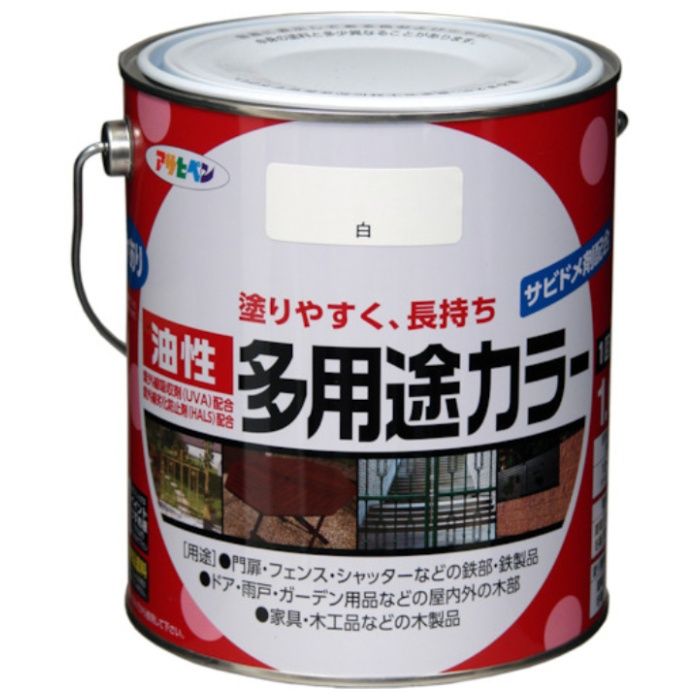 アサヒペン　油性多用途カラー　1.6L　黄色