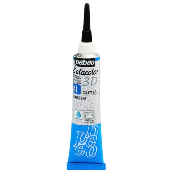 Pebeo　セタカラー3Dグリッター　20ml　NO.41　イリデセント