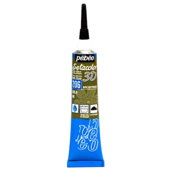Pebeo　セタカラー3Dブロードパール20mlNO.206ゴールド