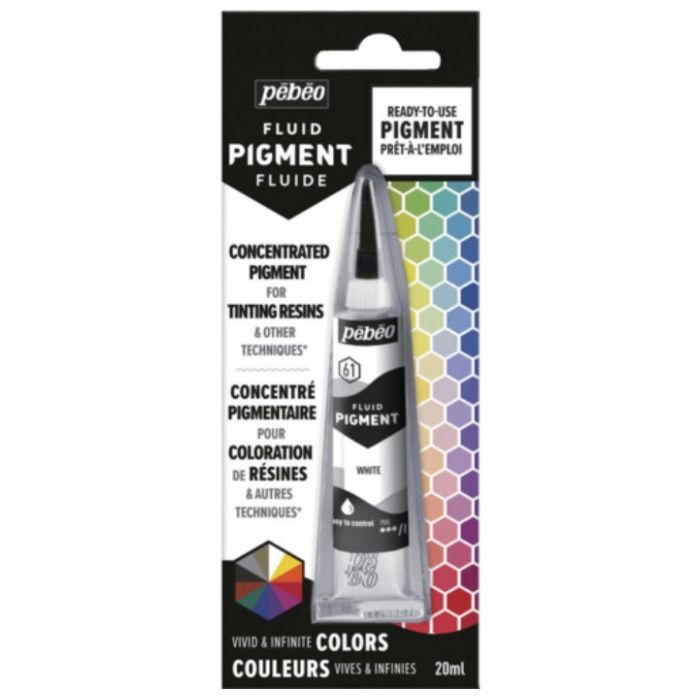 Pebeo　【油性リキッド顔料】　フルイドピグメント20ml　ホワイト