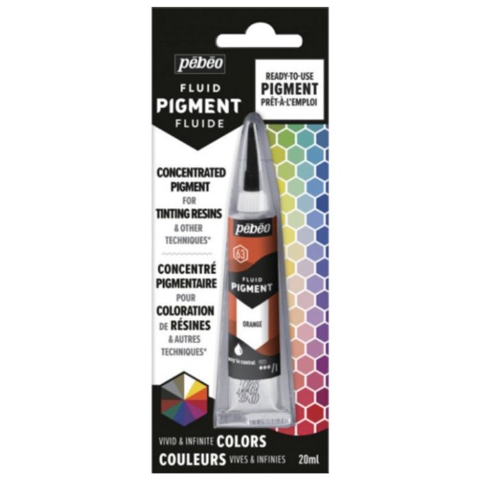 Pebeo　【油性リキッド顔料】　フルイドピグメント20ml　オレンジ