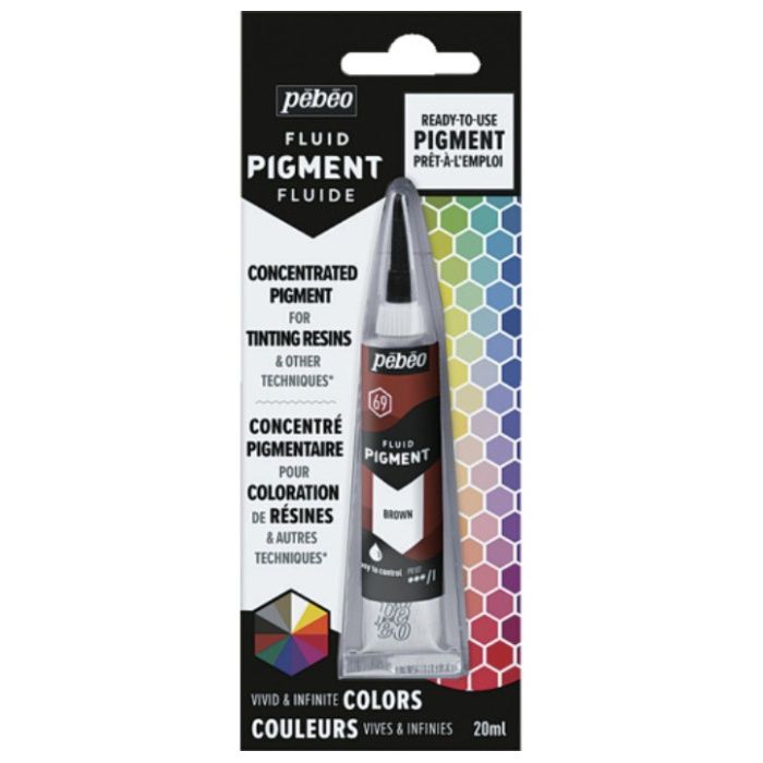 Pebeo　【油性リキッド顔料】　フルイドピグメント20ml　ブラウン