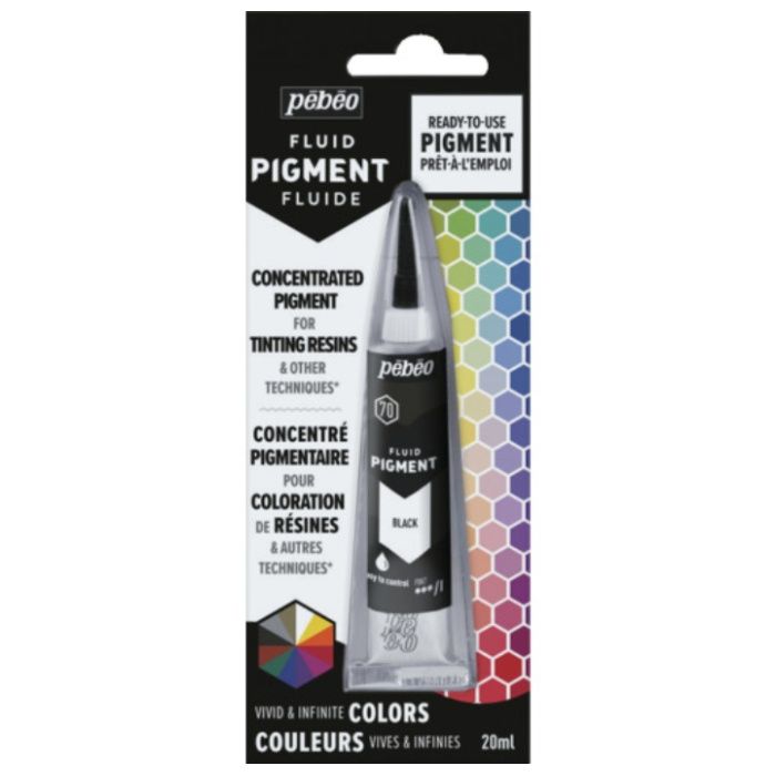 Pebeo　【油性リキッド顔料】　フルイドピグメント20ml　ブラック