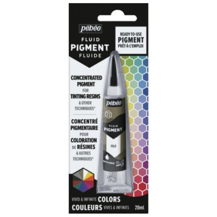 Pebeo　【油性リキッド顔料】　フルイドピグメント20ml　ゴールド