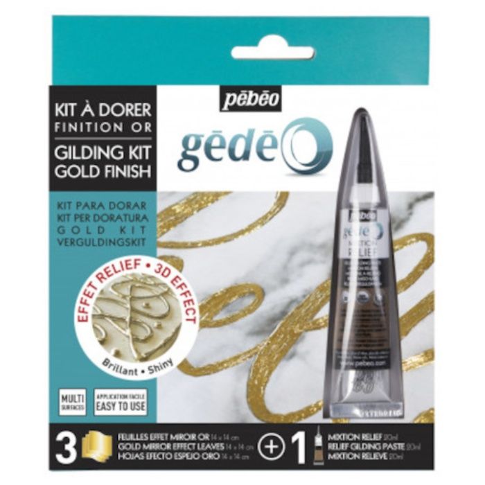 Pebeo　立体的な箔押しができる　ギルディングキット　ゴールド
