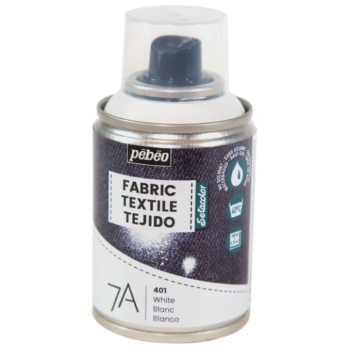 Pebeo　布用水性アクリルスプレー　セタスプレー　100ml　ホワイト
