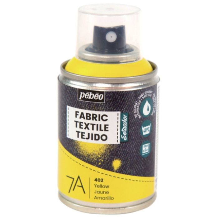 Pebeo　布用水性アクリルスプレーセタスプレー　100ml　イエロー