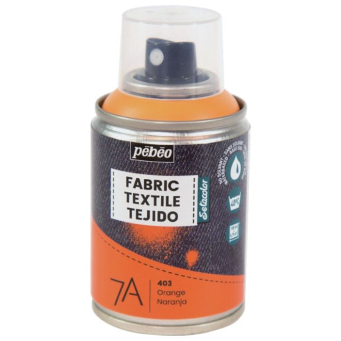 Pebeo　布用水性アクリルスプレーセタスプレー　100ml　オレンジ