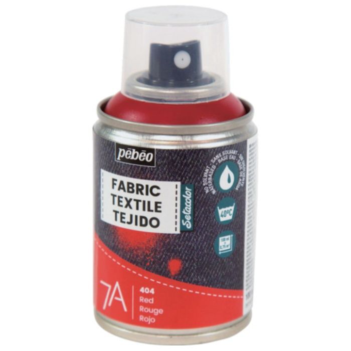 Pebeo　布用水性アクリルスプレーセタスプレー　100ml　レッド