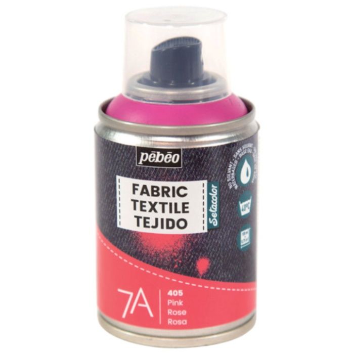 Pebeo　布用水性アクリルスプレーセタスプレー　100ml　ピンク