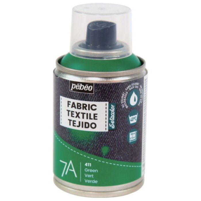 Pebeo　布用水性アクリルスプレー　セタスプレー　100ml　グリーン
