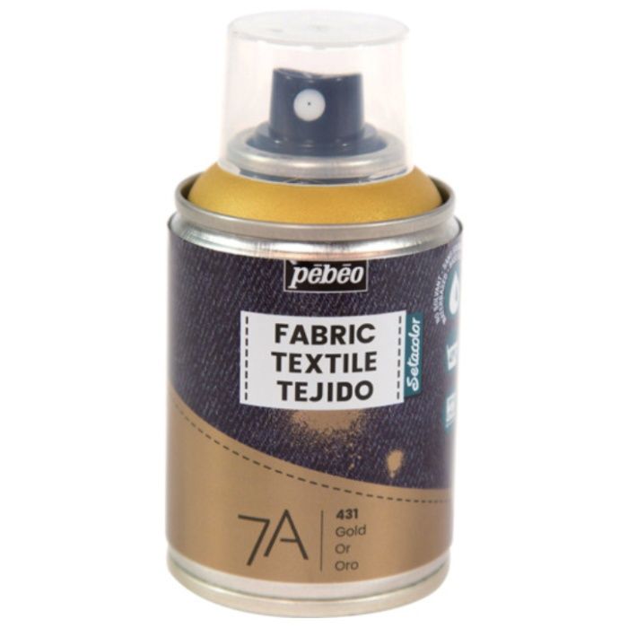 Pebeo　布用水性アクリルスプレー　セタスプレー　100ml　ゴールド