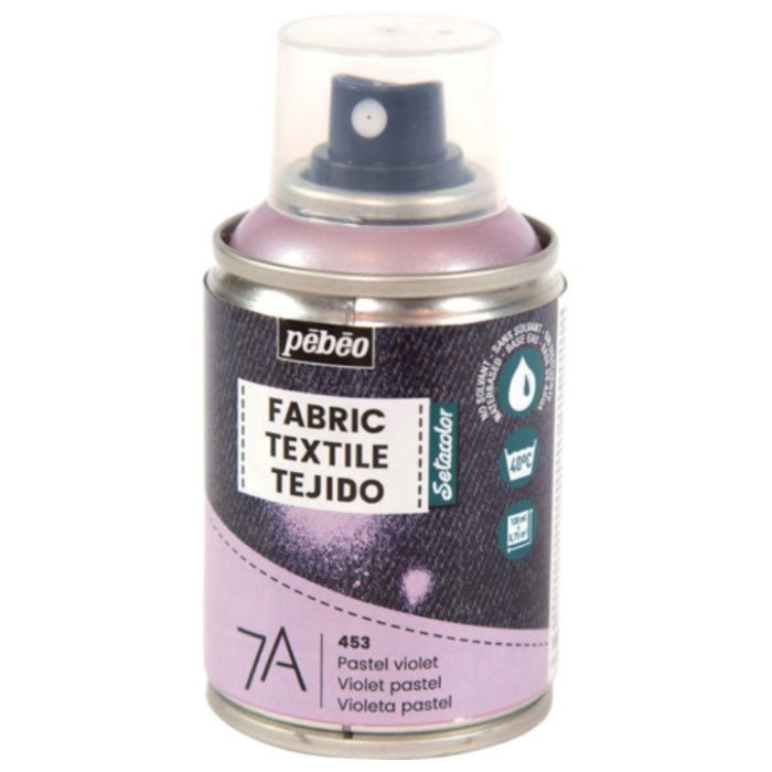 Pebeo　布用水性アクリルスプレー　セタスプレー　100ml　パステルバイオレット