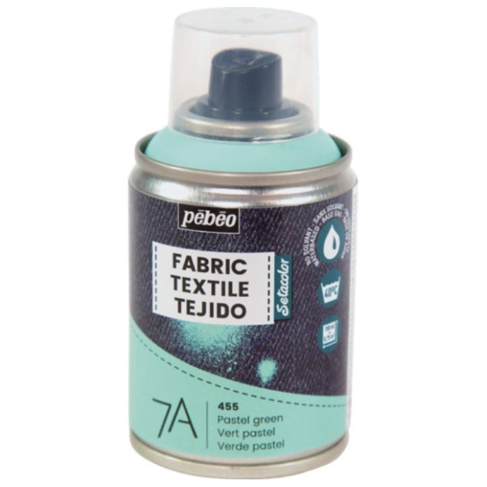 Pebeo　布用水性アクリルスプレー　セタスプレー　100ml　パステルグリーン