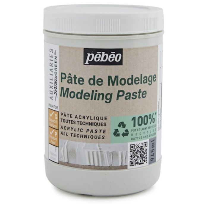Pebeo　スチューディオ　グリーン　アクリリック　モデリングペースト　945ml