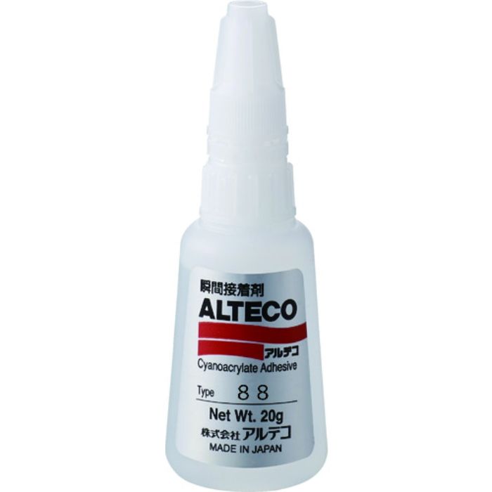 アルテコ 工業用 瞬間接着剤 88 20g (難接着樹脂材用)(Tcode:8552844)